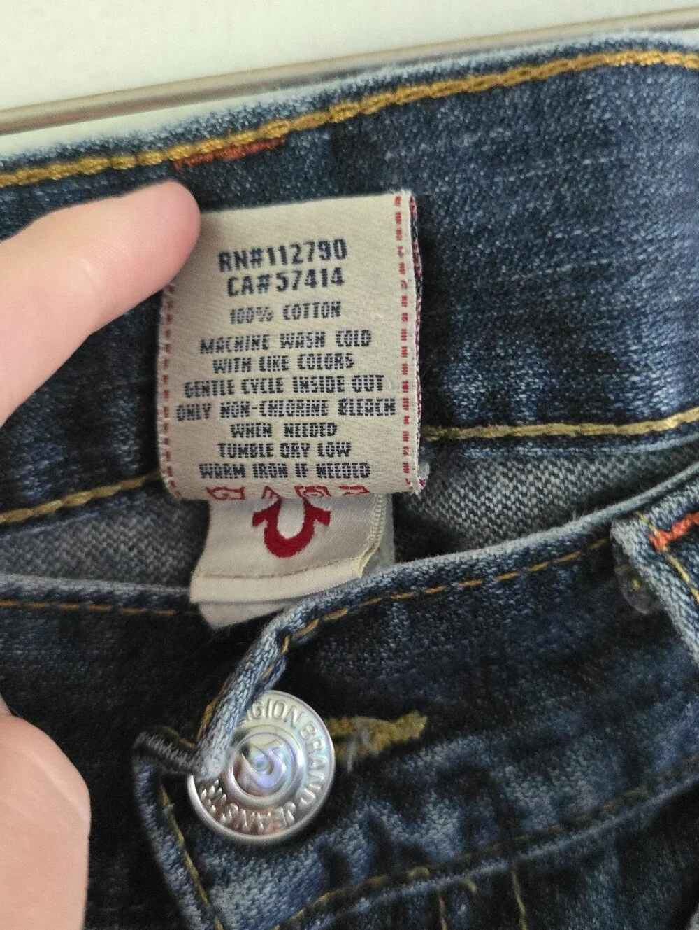 True Religion Ricky Straight Leg Vintage Jeans Men’s Size 38x31 Y2K